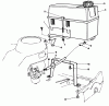 Rasenmäher 22031 - Toro ProLine 21" Recycler Walk-Behind Mower (SN: 3900001 - 3999999) (1993) Listas de piezas de repuesto y dibujos GAS TANK ASSEMBLY