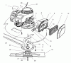 Rasenmäher 22031 - Toro ProLine 21" Recycler Walk-Behind Mower (SN: 6900001 - 6999999) (1996) Listas de piezas de repuesto y dibujos ENGINE ASSEMBLY