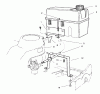 Rasenmäher 22031 - Toro ProLine 21" Recycler Walk-Behind Mower (SN: 9900001 - 9999999) (1999) Listas de piezas de repuesto y dibujos GAS TANK ASSEMBLY