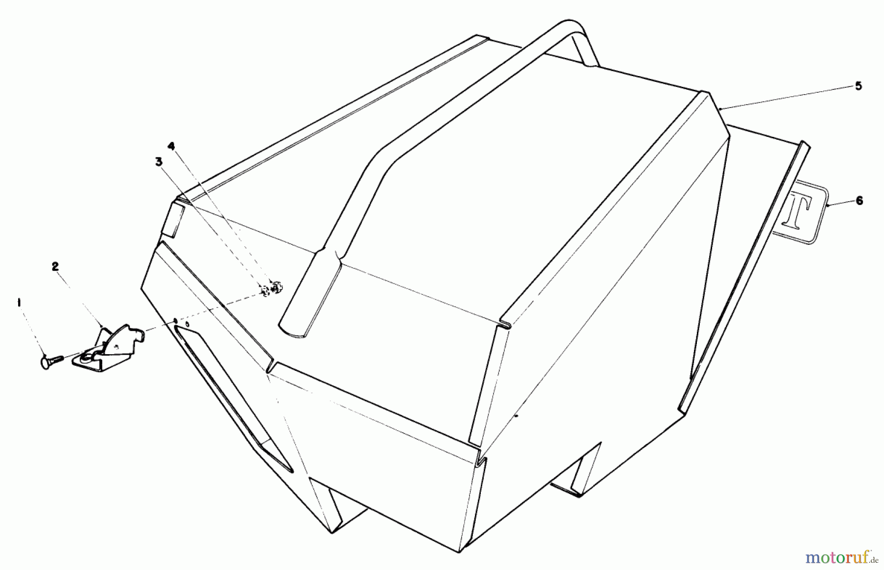  Rasenmäher 22035 - Toro Walk-Behind Mower (SN: 8000001 - 8002989) (1988) STEEL GRASS CATCHER (MODEL 22099) (OPTIONAL)