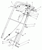 Rasenmäher 22035C - Toro Walk-Behind Mower (SN: 7000001 - 7999999) (1987) Listas de piezas de repuesto y dibujos HANDLE ASSEMBLY