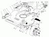 Rasenmäher 22035C - Toro Walk-Behind Mower (SN: 7000001 - 7999999) (1987) Listas de piezas de repuesto y dibujos HOUSING ASSEMBLY