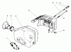 Rasenmäher 22035C - Toro Walk-Behind Mower (SN: 7000001 - 7999999) (1987) Listas de piezas de repuesto y dibujos MUFFLER ASSEMBLY (MODEL NO. 47PG6)