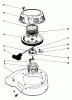 Rasenmäher 22035C - Toro Walk-Behind Mower (SN: 7000001 - 7999999) (1987) Listas de piezas de repuesto y dibujos RECOIL ASSEMBLY (MODEL NO. 47PG6)