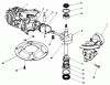 Rasenmäher 22035C - Toro Walk-Behind Mower (SN: 8000001 - 8999999) (1988) Listas de piezas de repuesto y dibujos CRANKSHAFT ASSEMBLY (MODEL NO. 47PH7)