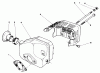 Rasenmäher 22035C - Toro Walk-Behind Mower (SN: 8000001 - 8999999) (1988) Listas de piezas de repuesto y dibujos MUFFLER ASSEMBLY (MODEL NO. 47PH7)