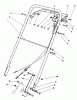 Rasenmäher 22035C - Toro Walk-Behind Mower (SN: 9000001 - 9999999) (1989) Listas de piezas de repuesto y dibujos HANDLE ASSEMBLY