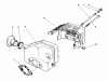 Rasenmäher 22035C - Toro Walk-Behind Mower (SN: 9000001 - 9999999) (1989) Listas de piezas de repuesto y dibujos MUFFLER ASSEMBLY (MODEL NO. 47PJ8)