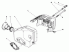 Rasenmäher 22036 - Toro Walk-Behind Mower (SN: 1000001 - 1999999) (1991) Listas de piezas de repuesto y dibujos MUFFLER ASSEMBLY (MODEL NO. 47PL0-3)