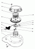 Rasenmäher 22036 - Toro Walk-Behind Mower (SN: 1000001 - 1999999) (1991) Listas de piezas de repuesto y dibujos RECOIL ASSEMBLY (MODEL NO. 47PL0-3)