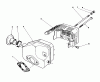 Rasenmäher 22037B - Toro Walk-Behind Mower (SN: 39000001 - 39999999) (1993) Listas de piezas de repuesto y dibujos MUFFLER ASSEMBLY (MODEL NO. 47PN2-3)