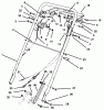 Rasenmäher 22037BC - Toro Walk-Behind Mower (SN: 5900001 - 5999999) (1995) Listas de piezas de repuesto y dibujos HANDLE ASSEMBLY