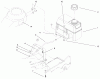 Rasenmäher 22038 - Toro 53cm Walk-Behind Mower (SN: 9900001 - 9999999) (1999) Listas de piezas de repuesto y dibujos FUEL TANK & BRACKET ASSEMBLY
