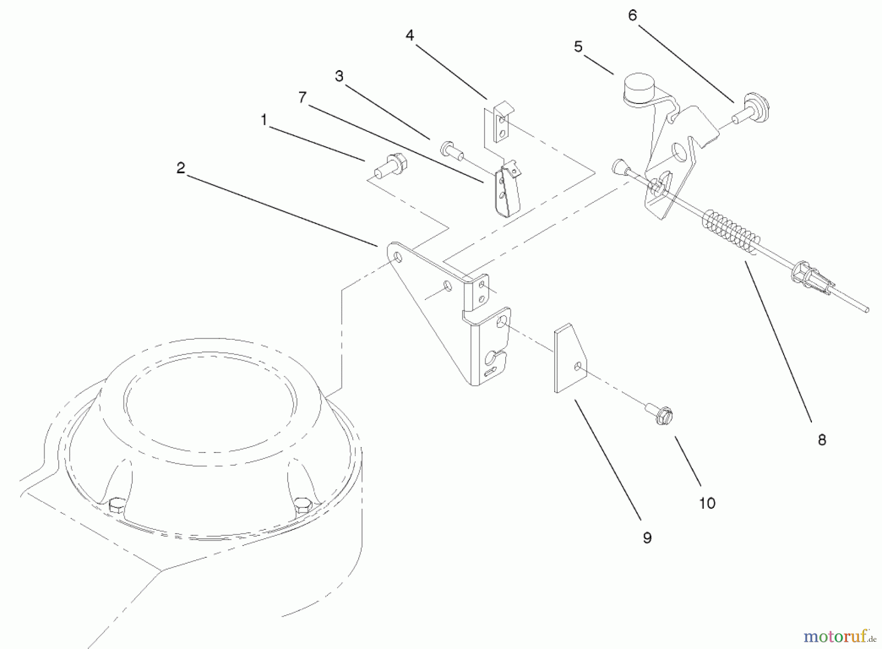  Rasenmäher 22038 - Toro 53cm Walk-Behind Mower (SN: 230000001 - 230999999) (2003) BRAKE ASSEMBLY