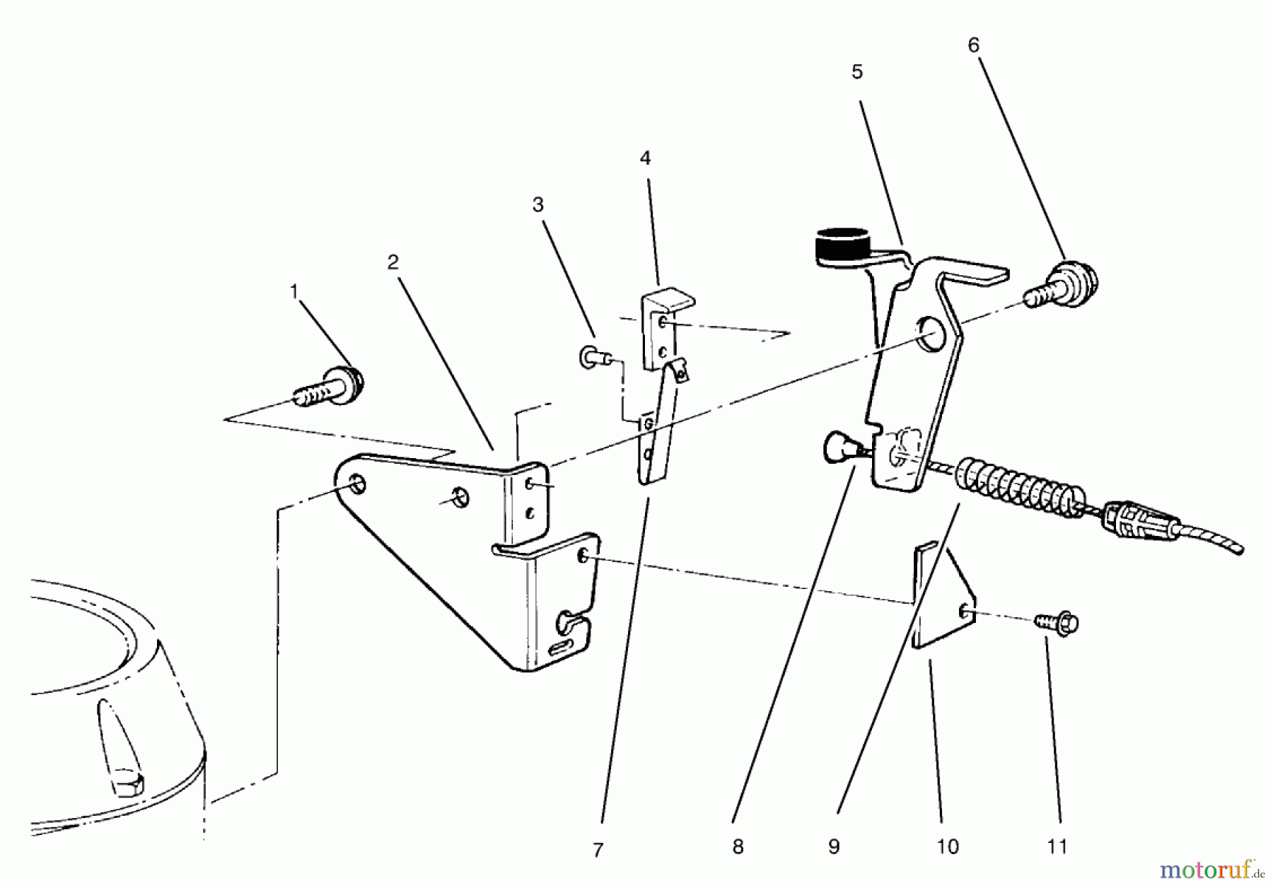  Rasenmäher 22038B - Toro 53cm Walk-Behind Mower (SN: 69000001 - 69999999) (1996) BRAKE ASSEMBLY