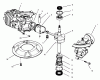 Rasenmäher 22038B - Toro 53cm Walk-Behind Mower (SN: 69000001 - 69999999) (1996) Listas de piezas de repuesto y dibujos CRANKSHAFT ASSEMBLY (MODEL NO. 47PS5-3)(MODEL NO. 22038B)(MODEL NO. 47PT6-3)(MODEL NO. 22038)