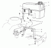 Rasenmäher 22038B - Toro 53cm Walk-Behind Mower (SN: 69000001 - 69999999) (1996) Listas de piezas de repuesto y dibujos GAS TANK ASSEMBLY