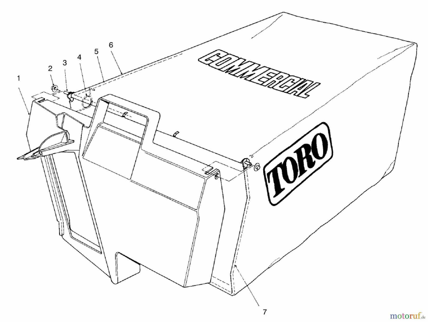  Rasenmäher 22038B - Toro 53cm Walk-Behind Mower (SN: 69000001 - 69999999) (1996) GRASS BAG ASSEMBLY NO. 11-5609