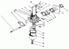 Rasenmäher 22040 - Toro Walk-Behind Mower (SN: 2000001 - 2999999) (1992) Listas de piezas de repuesto y dibujos CARBURETOR ASSEMBLY (MODEL NO. 47PM1-3)