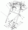 Rasenmäher 22040 - Toro Walk-Behind Mower (SN: 2000001 - 2999999) (1992) Listas de piezas de repuesto y dibujos HANDLE ASSEMBLY