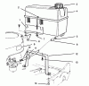 Rasenmäher 22040 - Toro Walk-Behind Mower (SN: 5900001 - 5999999) (1995) Listas de piezas de repuesto y dibujos GAS TANK ASSEMBLY