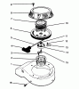 Rasenmäher 22040 - Toro Walk-Behind Mower (SN: 5900001 - 5999999) (1995) Listas de piezas de repuesto y dibujos RECOIL ASSEMBLY (MODEL NO. 47PR4-3)