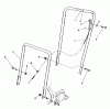 Rasenmäher 22580 - Toro Walk-Behind Mower (SN: 1000001 - 1999999) (1991) Listas de piezas de repuesto y dibujos HANDLE ASSEMBLY