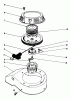 Rasenmäher 22580 - Toro Walk-Behind Mower (SN: 1000001 - 1999999) (1991) Listas de piezas de repuesto y dibujos RECOIL ASSEMBLY (MODEL NO. 47PL0-3)