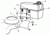 Rasenmäher 22685 - Toro Walk-Behind Mower (SN: 1000001 - 1999999) (1991) Listas de piezas de repuesto y dibujos FUEL TANK ASSEMBLY