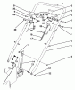 Rasenmäher 22685 - Toro Walk-Behind Mower (SN: 1000001 - 1999999) (1991) Listas de piezas de repuesto y dibujos HANDLE ASSEMBLY