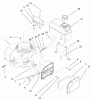 Rasenmäher 22043 - Toro Recycler Mower (SN: 200000001 - 200999999) (2000) Listas de piezas de repuesto y dibujos ENGINE & FUEL TANK ASSEMBLY