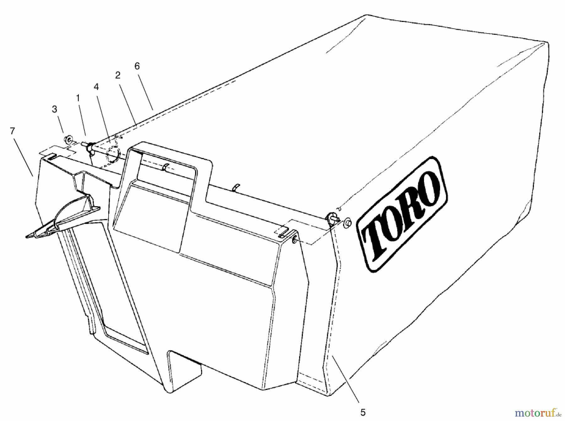  Rasenmäher 22043 - Toro Recycler Mower (SN: 200000001 - 200999999) (2000) GRASS BAG ASSEMBLY