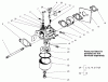 Rasenmäher 22043 - Toro Recycler Mower (SN: 210000001 - 210999999) (2001) Listas de piezas de repuesto y dibujos CARBURETOR ASSEMBLY