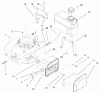 Rasenmäher 22043 - Toro Recycler Mower (SN: 230000001 - 230999999) (2003) Listas de piezas de repuesto y dibujos FUEL TANK AND BRACKET ASSEMBLY