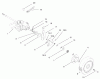 Rasenmäher 22043 - Toro Recycler Mower (SN: 210000001 - 210999999) (2001) Listas de piezas de repuesto y dibujos GEAR CASE AND REAR WHEEL ASSEMBLY