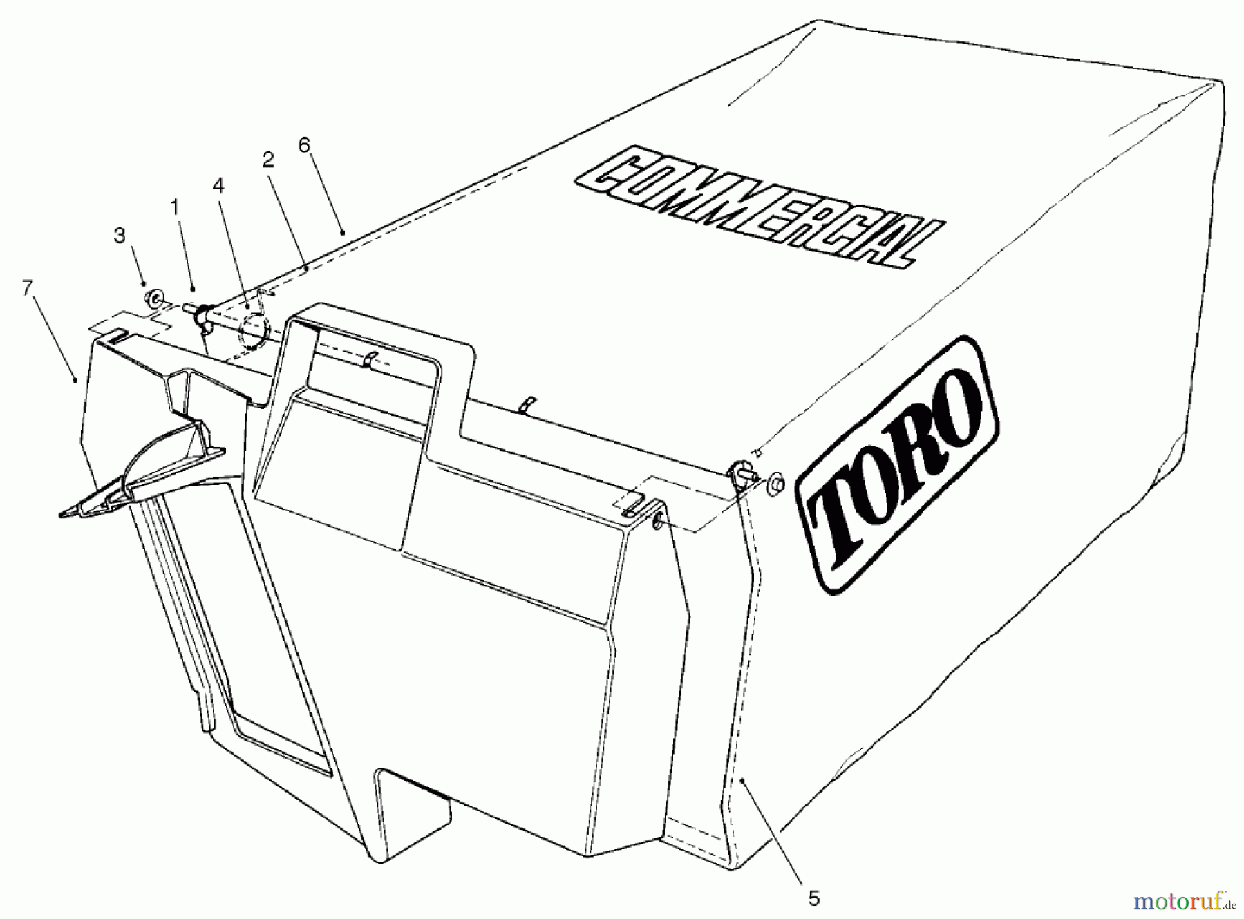  Rasenmäher 22043 - Toro Recycler Mower (SN: 210000001 - 210999999) (2001) GRASS BAG ASSEMBLY NO. 99-2535