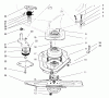 Rasenmäher 22043 - Toro Recycler Mower (SN: 9900001 - 9999999) (1999) Listas de piezas de repuesto y dibujos BLADE BRAKE CLUTCH ASSEMBLY