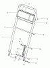 Rasenmäher 22043 - Toro Recycler Mower (SN: 9900001 - 9999999) (1999) Listas de piezas de repuesto y dibujos HANDLE ASSEMBLY