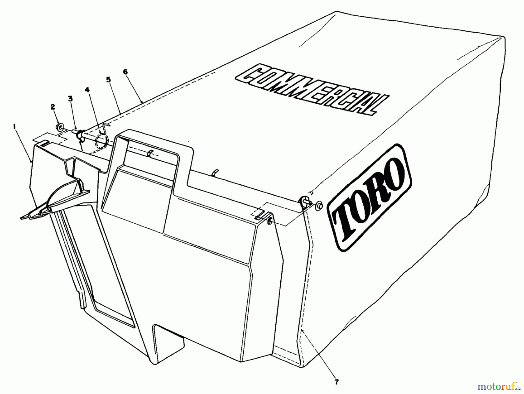  Rasenmäher 22043 - Toro Walk-Behind Mower (SN: 2000001 - 2999999) (1992) GRASS BAG ASSEMBLY NO. 11-5609