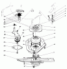 Rasenmäher 22043 - Toro Walk-Behind Mower (SN: 3900001 - 3900964) (1993) Listas de piezas de repuesto y dibujos BLADE BRAKE CLUTCH ASSEMBLY