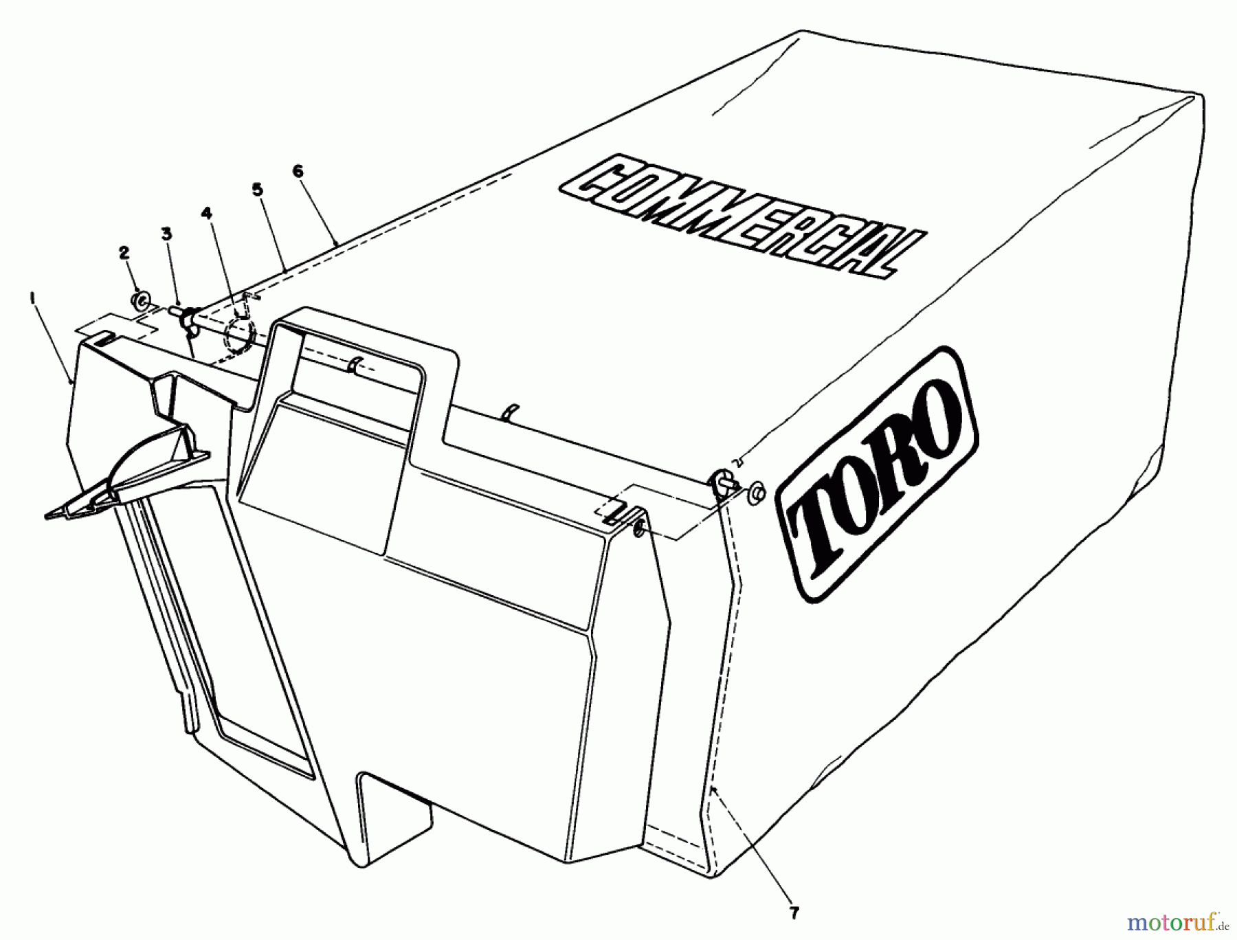  Rasenmäher 22043 - Toro Walk-Behind Mower (SN: 3900001 - 3900964) (1993) GRASS BAG ASSEMBLY NO. 11-5609