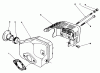 Rasenmäher 22043 - Toro Walk-Behind Mower (SN: 3900001 - 3900964) (1993) Listas de piezas de repuesto y dibujos MUFFLER ASSEMBLY (MODEL NO. 47PN2-7)