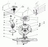 Rasenmäher 22043 - Toro Walk-Behind Mower (SN: 3900965-3999999) (1993) Listas de piezas de repuesto y dibujos BLADE BRAKE CLUTCH ASSEMBLY