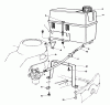 Rasenmäher 22043 - Toro Walk-Behind Mower (SN: 3900965-3999999) (1993) Listas de piezas de repuesto y dibujos GAS TANK ASSEMBLY