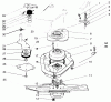 Rasenmäher 22043 - Toro Walk-Behind Mower (SN: 5900001 - 5999999) (1995) Listas de piezas de repuesto y dibujos BLADE BRAKE CLUTCH ASSEMBLY