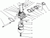 Rasenmäher 22043 - Toro Walk-Behind Mower (SN: 4900001 - 4999999) (1994) Listas de piezas de repuesto y dibujos CARBURETOR ASSEMBLY (MODEL NO. 47PR4-7)