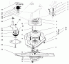 Rasenmäher 22043 - Toro Walk-Behind Mower (SN: 7900001 - 7999999) (1997) Listas de piezas de repuesto y dibujos BLADE BRAKE CLUTCH ASSEMBLY