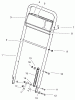 Rasenmäher 22043 - Toro Walk-Behind Mower (SN: 6900001 - 6999999) (1996) Listas de piezas de repuesto y dibujos HANDLE ASSEMBLY