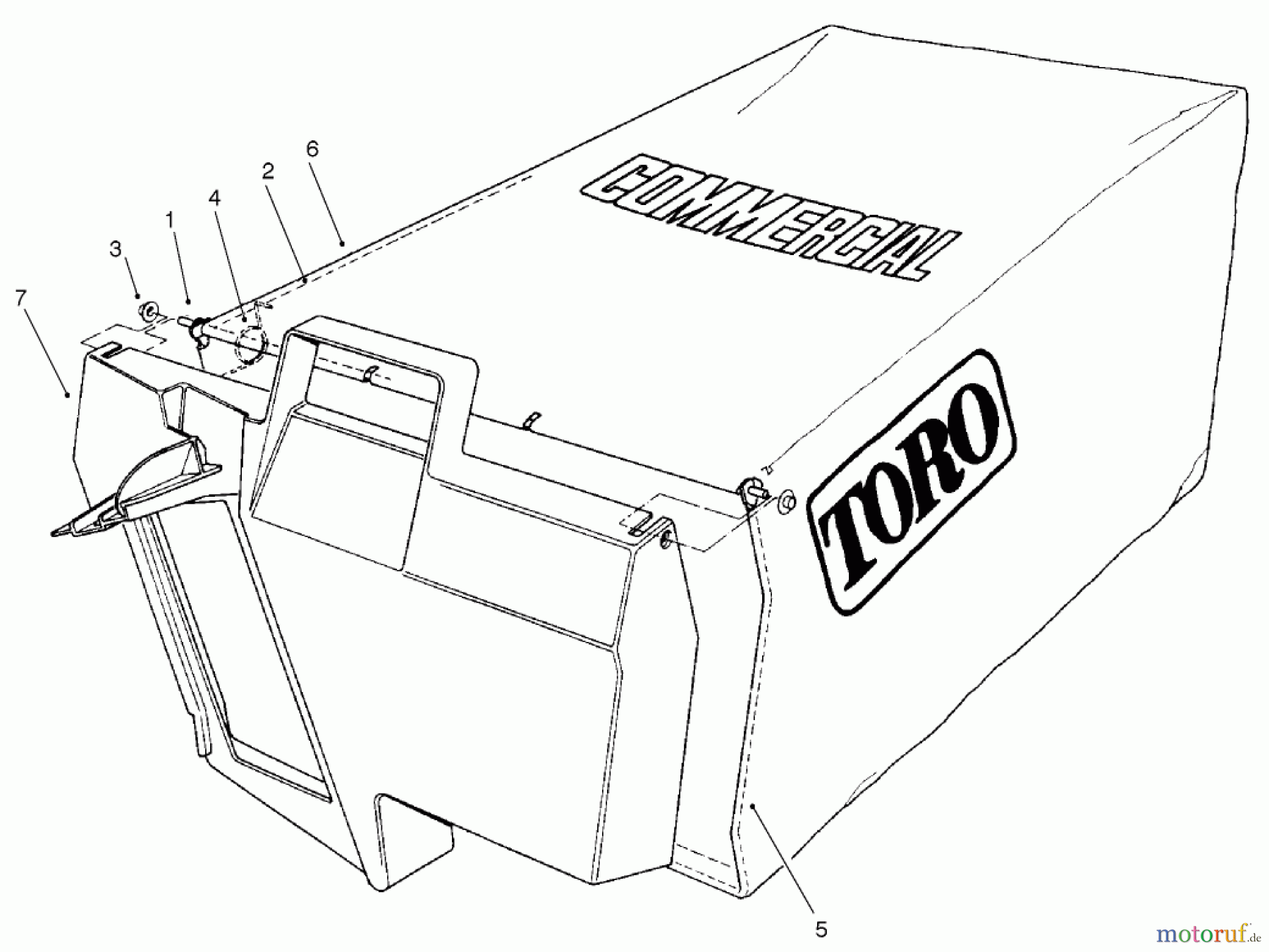  Rasenmäher 22045 - Toro 53cm Recycler Mower (SN: 220000001 - 220999999) (2002) GRASS BAG ASSEMBLY NO. 99-2535