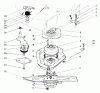 Rasenmäher 22045B - Toro Walk-Behind Mower (SN: 6900001 - 6999999) (1996) Listas de piezas de repuesto y dibujos BLADE BRAKE CLUTCH ASSEMBLY